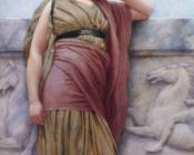 Leaning on the Balcony - 约翰·威廉·格维得